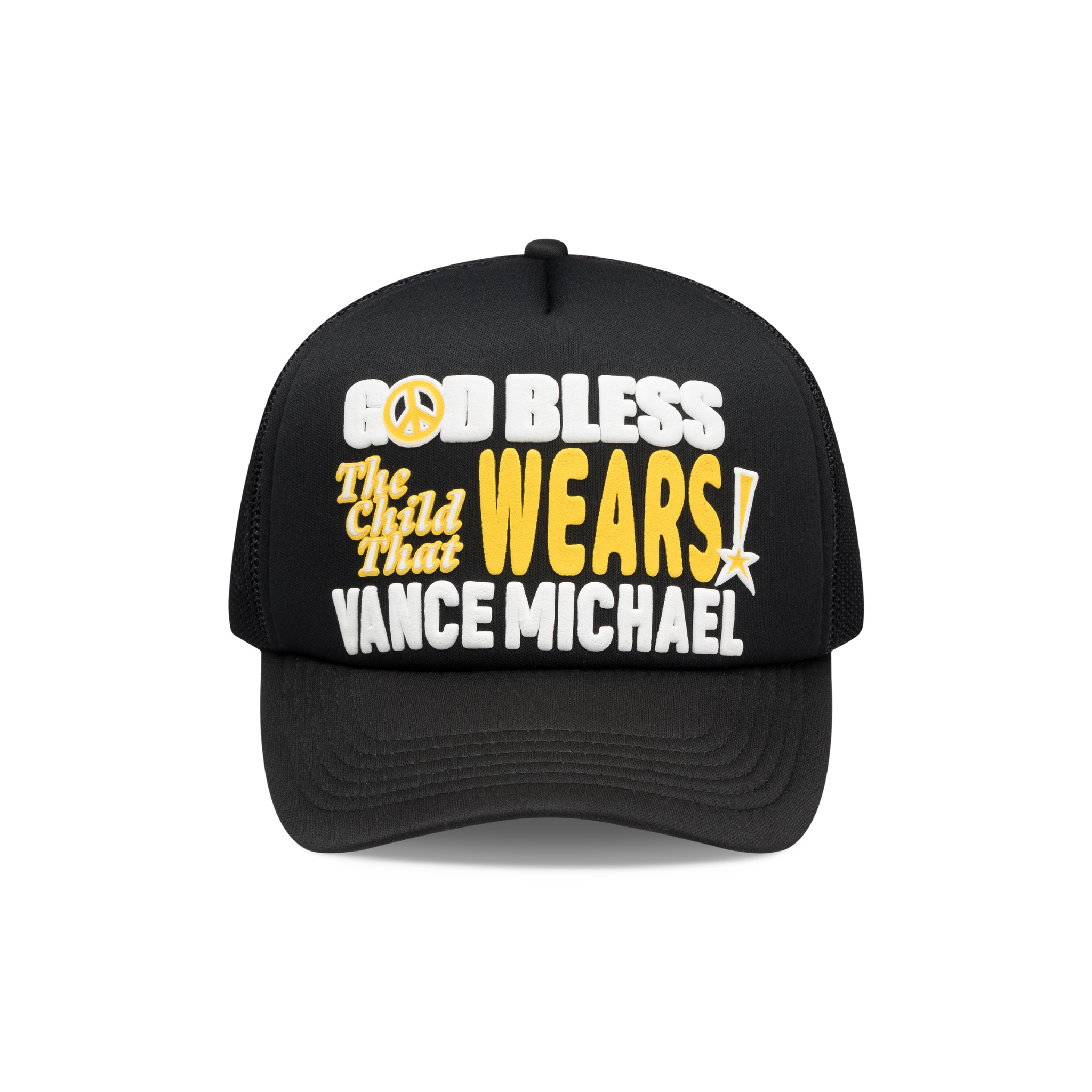 God Bless The Child Trucker Hat - Black